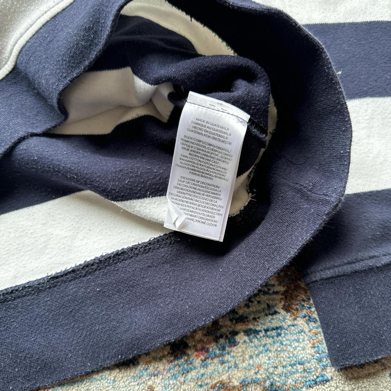 Vintage Ralph Lauren Navy and White Striped Jumper