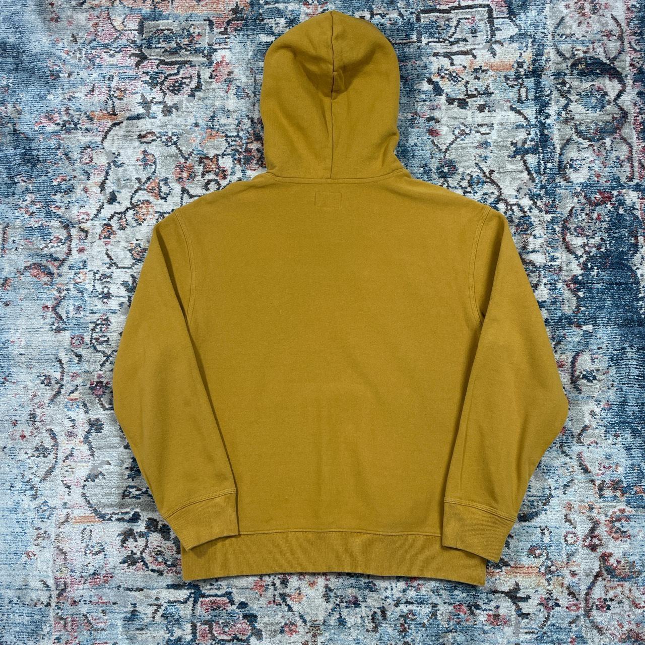 Stussy Mustard Yellow Spellout Hoodie