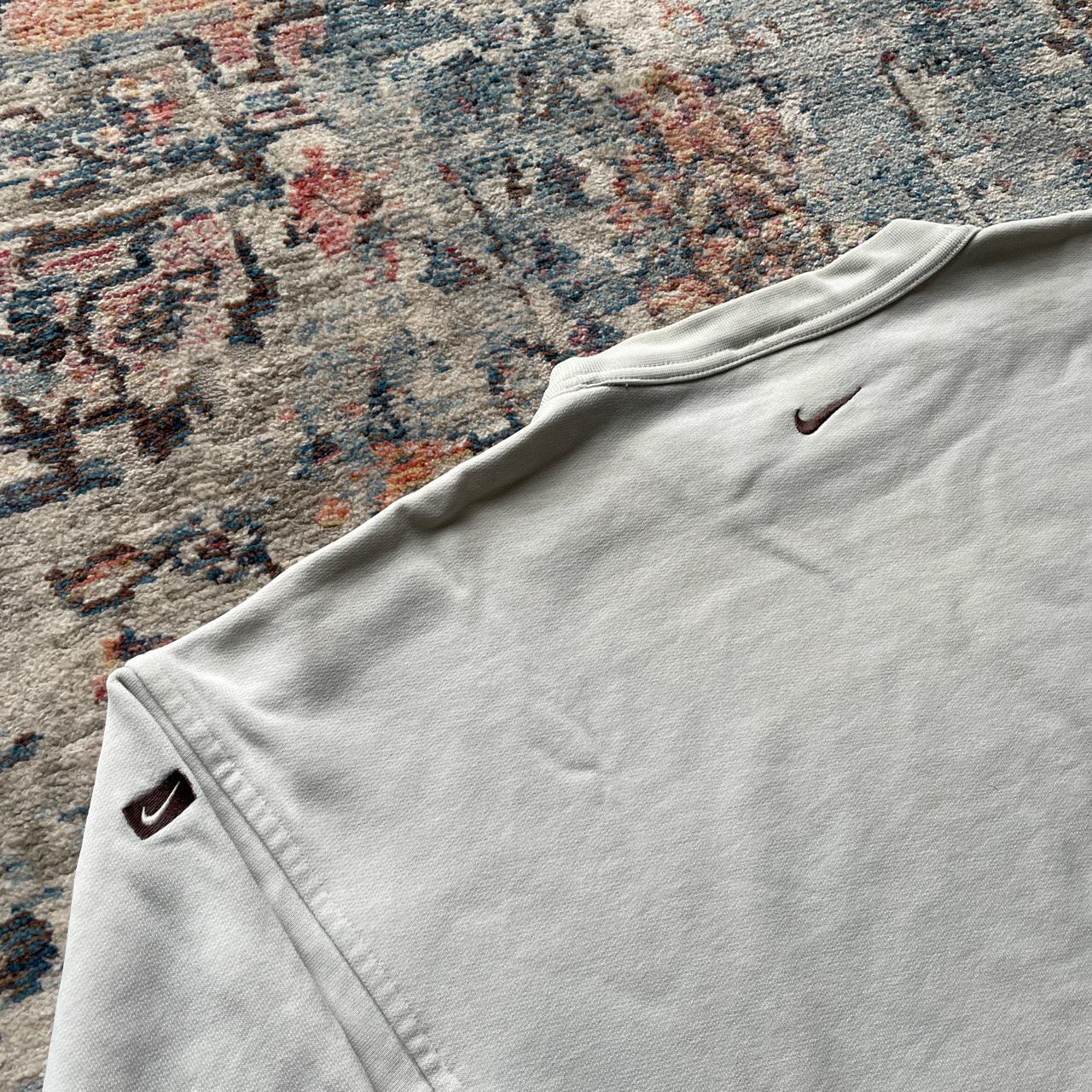 Vintage Nike Off White Centre Swoosh Sweatshirt