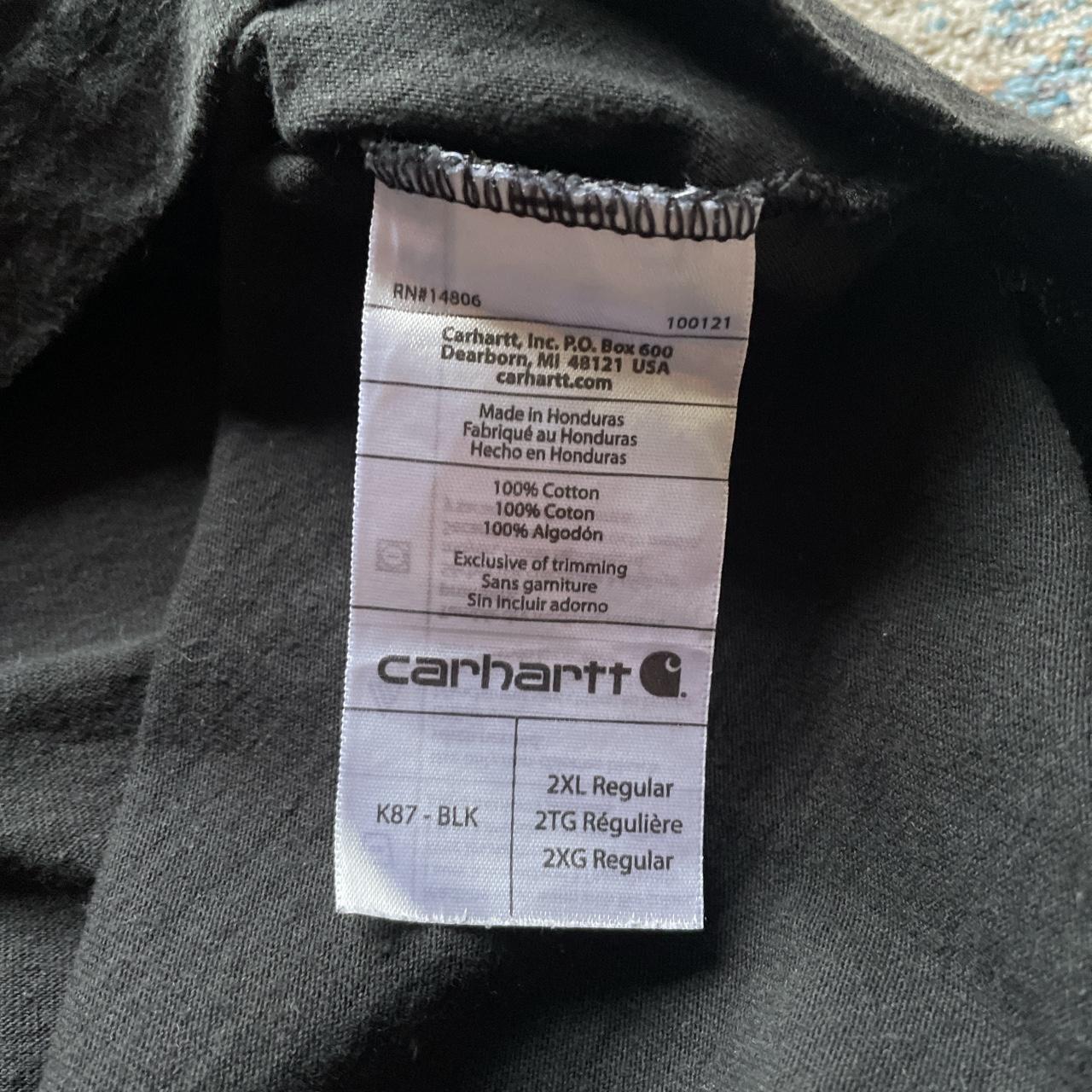 Vintage Black Carhartt Pocket T-Shirt