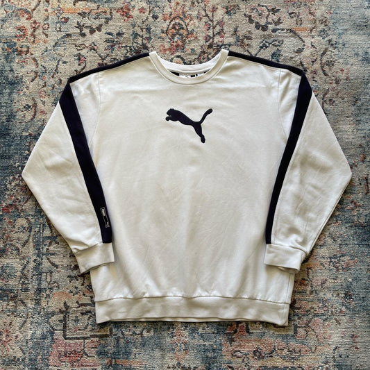 Vintage Puma White Sweatshirt