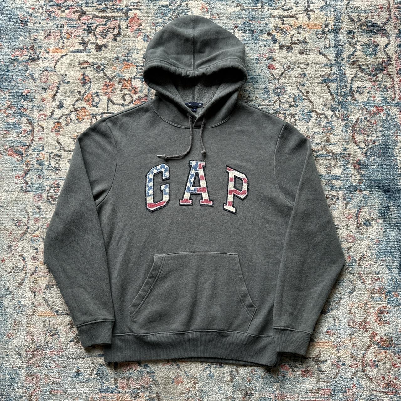 Vintage GAP Grey Spell Out Hoodie