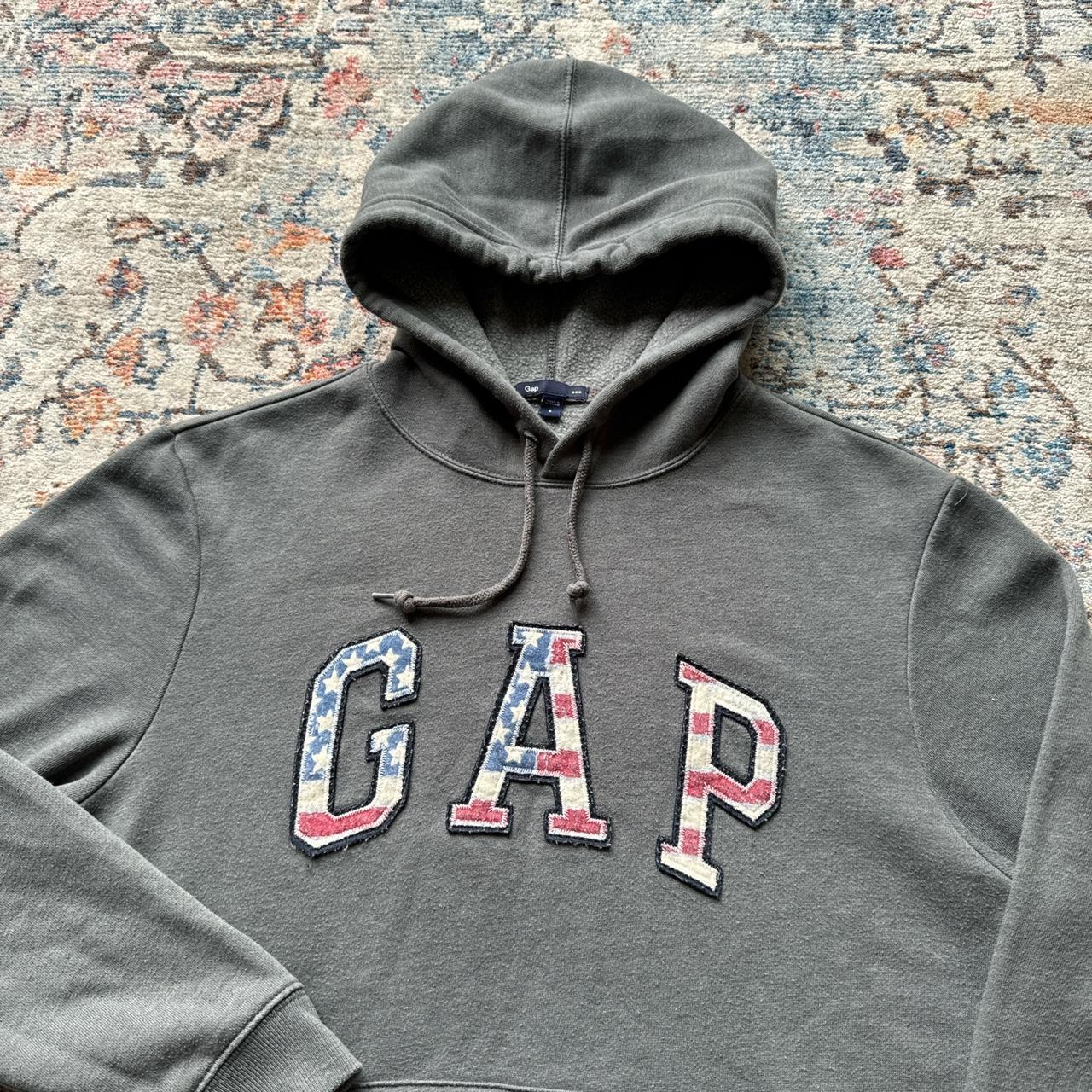 Vintage GAP Grey Spell Out Hoodie