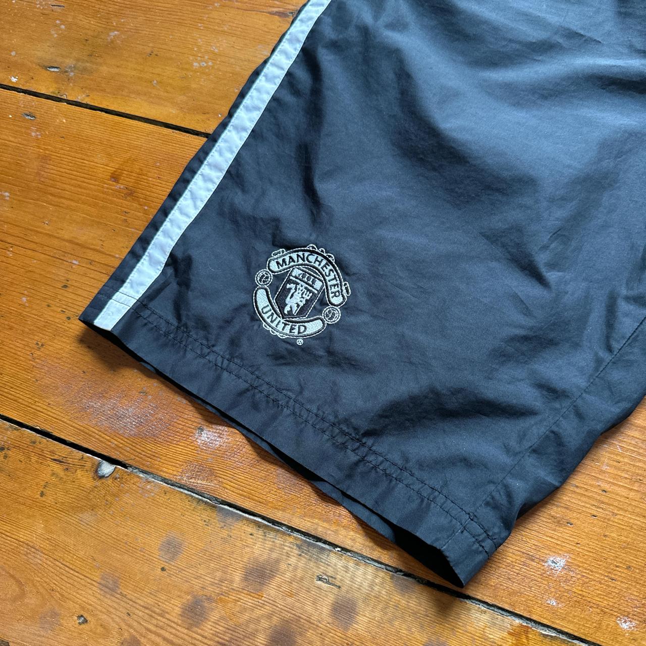 Vintage Manchester United Black Football Shorts