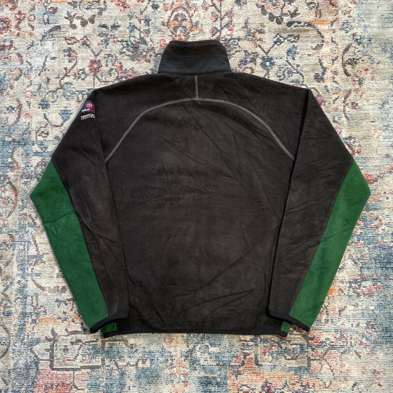 Vintage Tommy Hilfiger Black and Green Fleece