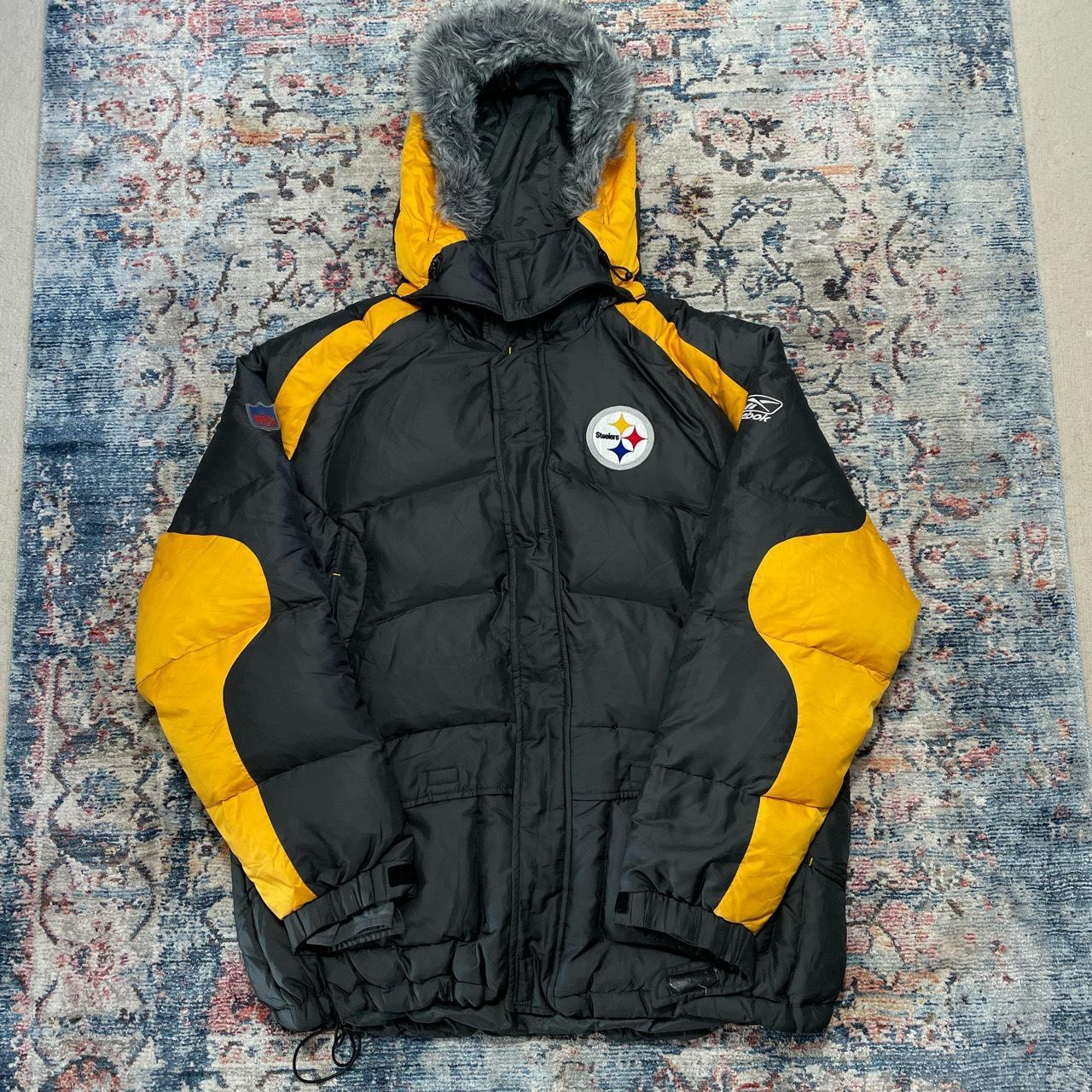 Vintage Reebok Pittsburgh Steelers Puffer Jacket