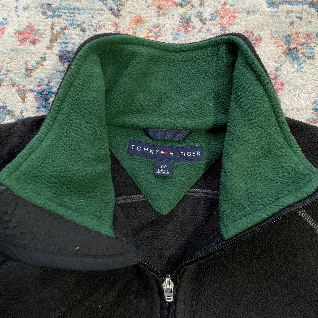 Vintage Tommy Hilfiger Black and Green Fleece