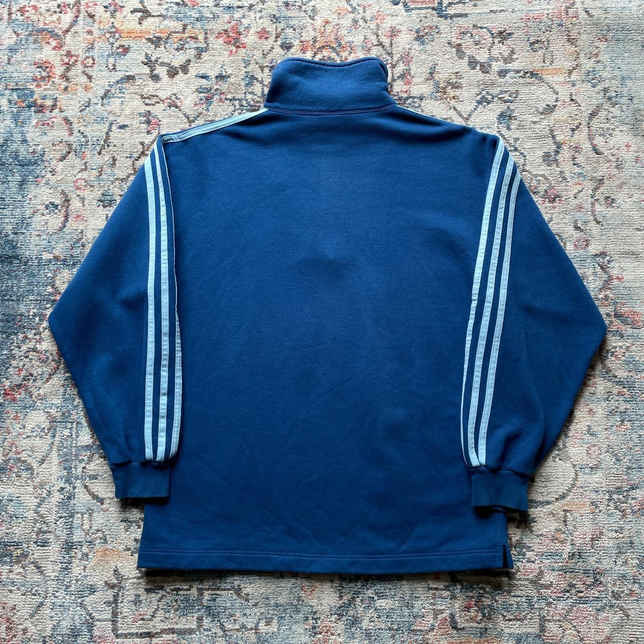 Adidas Blue 1/4 Zip Sweatshirt