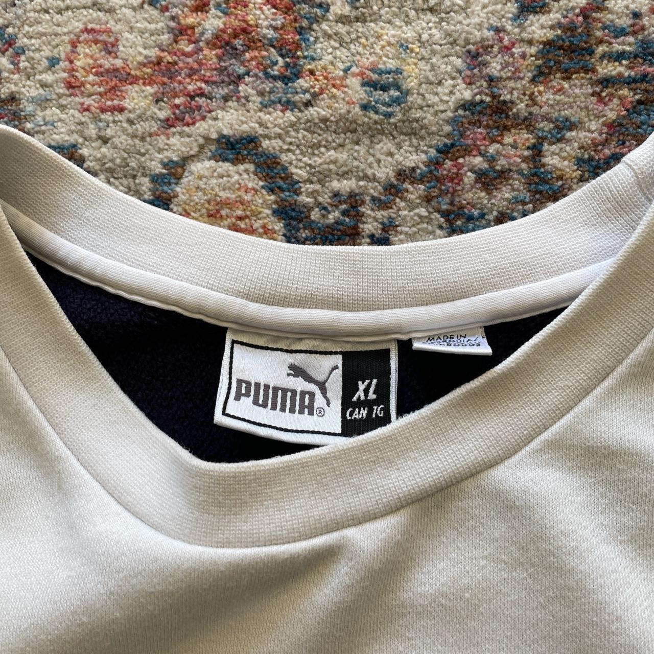Vintage Puma White Sweatshirt