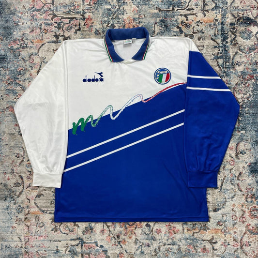 Diadora Italy Training Long Sleeve Football Shirt