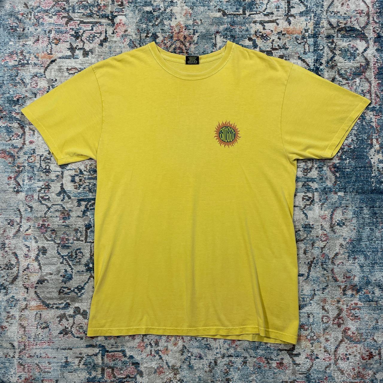 Stussy Yellow Spellout T-Shirt