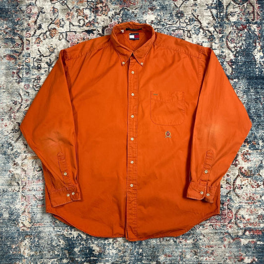 Vintage Orange Tommy Hilfiger Shirt