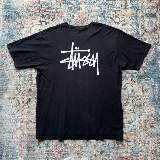 Stussy Black Spell Out T-Shirt